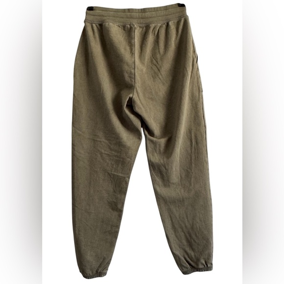 Aerie Olive Green Women's Mid Rise Drawstring Joggers Pockets Size XS Short - Picture 2 of 14